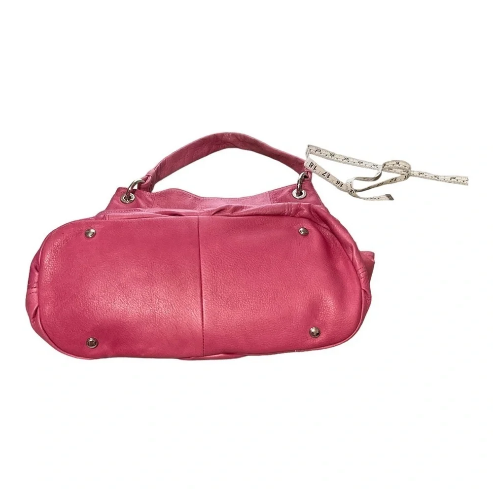 B Makowsky Soft Leather Pink Handbag